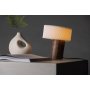 Brans bordslampa - Valnt/Vit