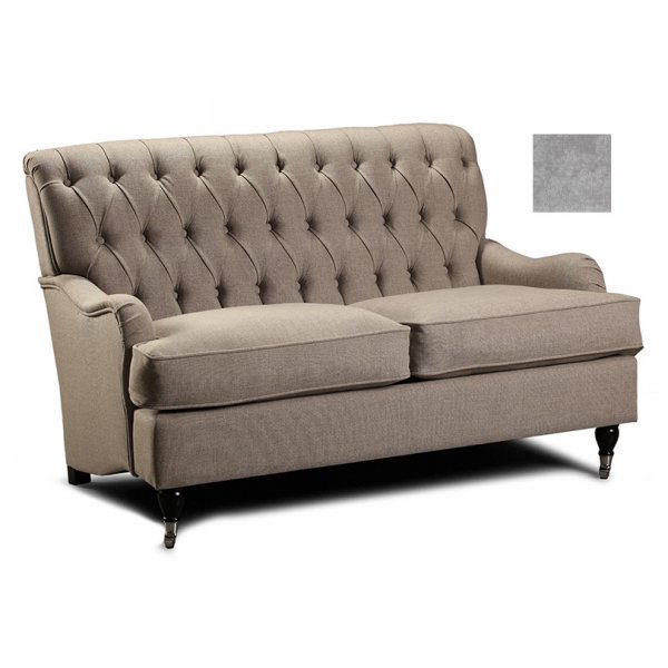 Howard Hamilton 2.5-sits soffa - Ljusgr plysch