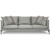 Davis 4-sits soffa - Grå (Rocco 281 tyg) Davis 4-sits soffa - Grå (Rocco 281 tyg)