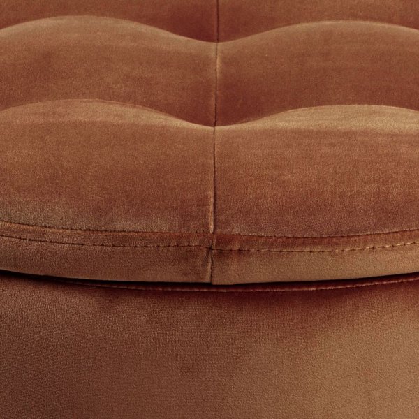 Retina Sittpuff - Koppar