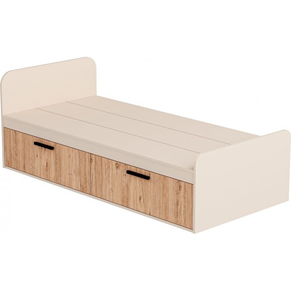 Newra enkelsng 190 x 90 cm - Furu/beige