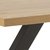 Wales matbord 160 cm kryssben - Ek/svart