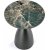 Morena soffbord 50 cm - Grn marmor/svart/guld