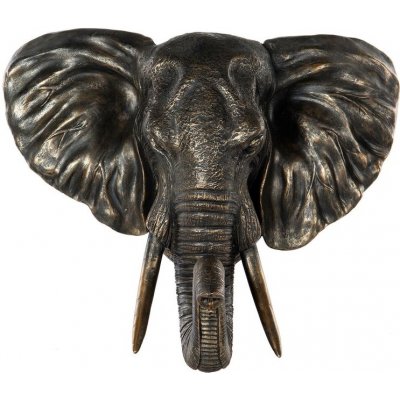 Vggdekoration Elefant - Brun/guld