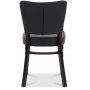 Madonna restaurangstol - Svart PU / Wenge
