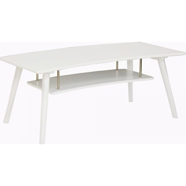 Louise ovale salontafel (Boogvorm) 130 x 70 cm - Wit