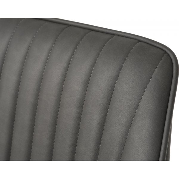 Boston Fauteuil in grijs PU Boston Fauteuil in grijs PU
