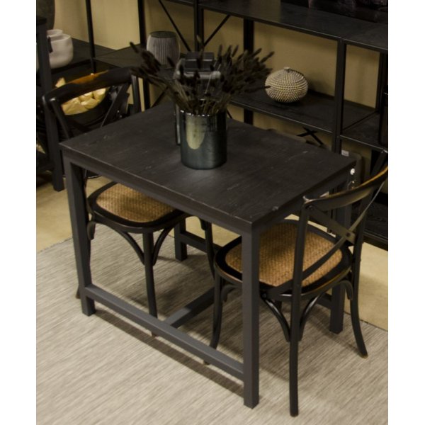 Holmstorp tilläggsbord 90 x 58 cm - Svartlackad alm Holmstorp tilläggsbord 90 x 58 cm - Svartlackad alm