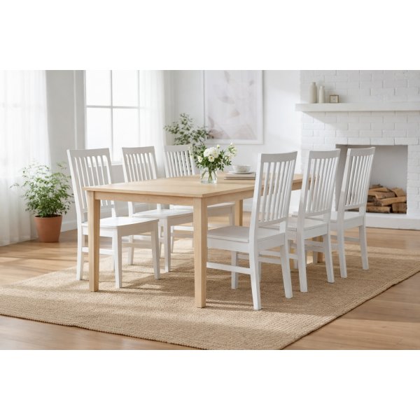 Matbord Dalarös 180x90 cm - Vitoljad ek Matbord Dalarös 180x90 cm - Vitoljad ek