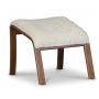 Lammet / Fushion fotpall i frskinn scandinavian moonlight - Brunbetsad ek