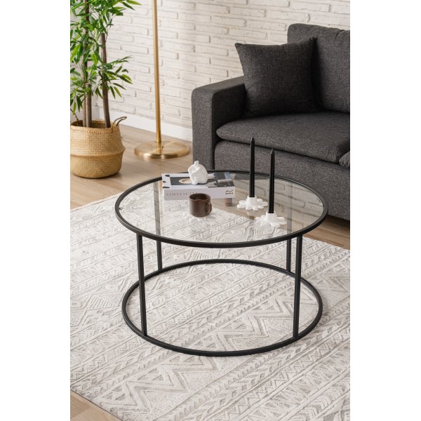 Table basse Spree 80 cm - Noir
