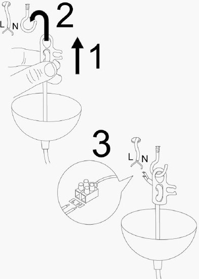 Yildo taklampa 6867 - Vit