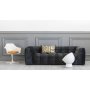 Nova 3-sits soffa - Antracit sammet