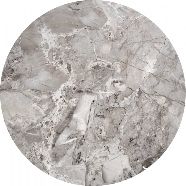 Table basse Flamingo 60 cm - Marbre gris/noir