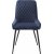 Chaise Carina en velours bleu motif losanges