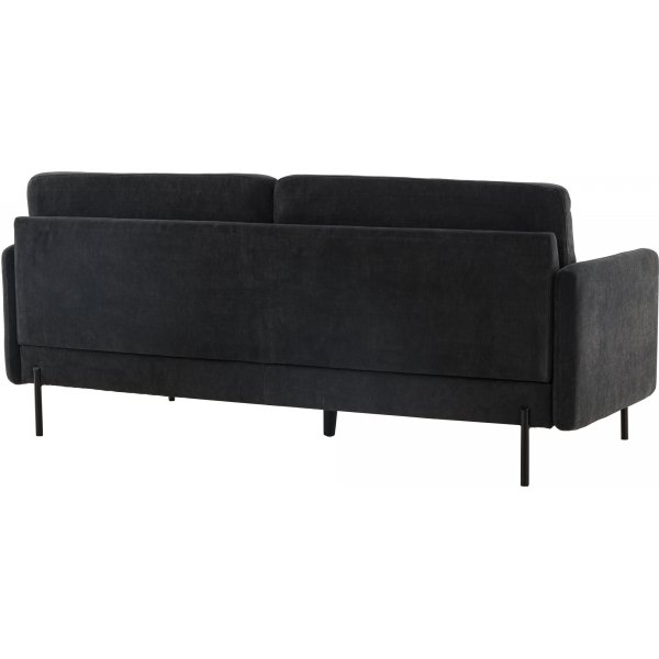 Antibes 2-sits soffa - Svart/Mörkgrå Antibes 2-sits soffa - Svart/Mörkgrå