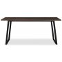 Edge matbord 140x90 - Brownstained fishbone