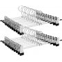 Kjolhngare, metall, 31 cm, 20-pack - Krom/svart