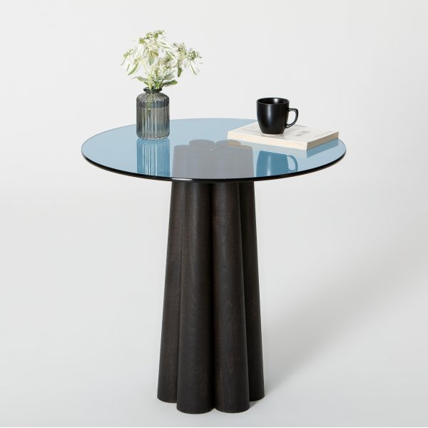 Table basse Thales Ø50 cm - Noir/bleu Table basse Thales Ø50 cm - Noir/bleu