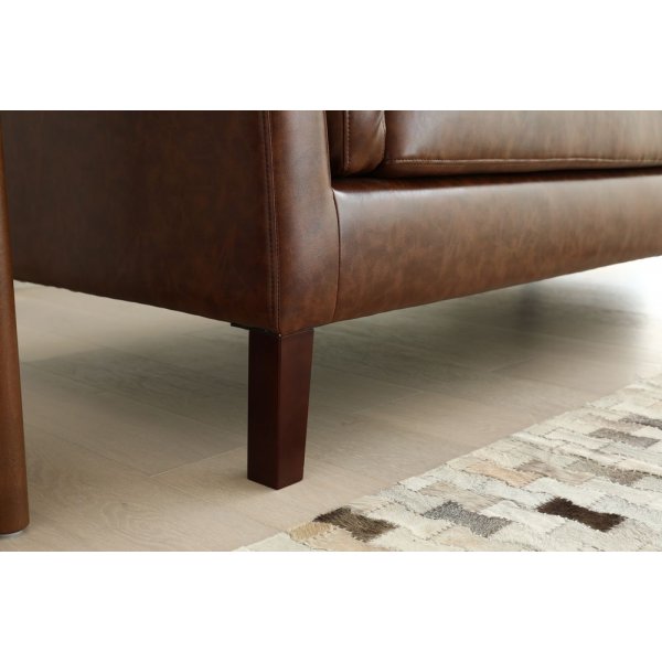 Soffa 3-sits brun vintage PU 198 cm - Heritage Soffa 3-sits brun vintage PU 198 cm - Heritage