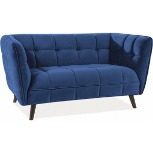 Renae 2-sits soffa i blå sammet