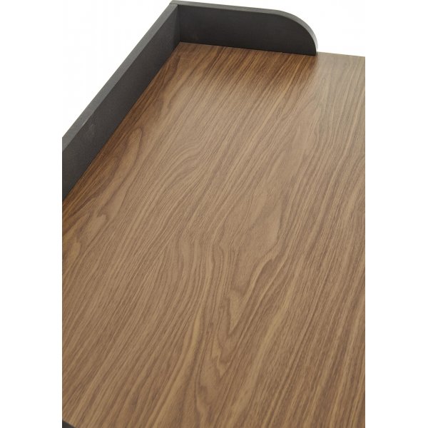 Lachlan skrivbord 90 x 50 cm - Valnöt/Svart/Mässing Lachlan skrivbord 90 x 50 cm - Valnöt/Svart/Mässing