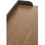 Lachlan skrivbord 90 x 50 cm - Valnt/Svart/Mssing