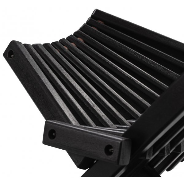 Däckstol svart med nackkudde + Rengöringsmedel för utemöbler Däckstol svart med nackkudde + Rengöringsmedel för utemöbler