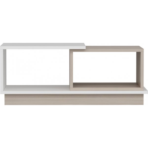 Table basse Viyana 90 x 45 cm - Blanc/chêne Table basse Viyana 90 x 45 cm - Blanc/chêne