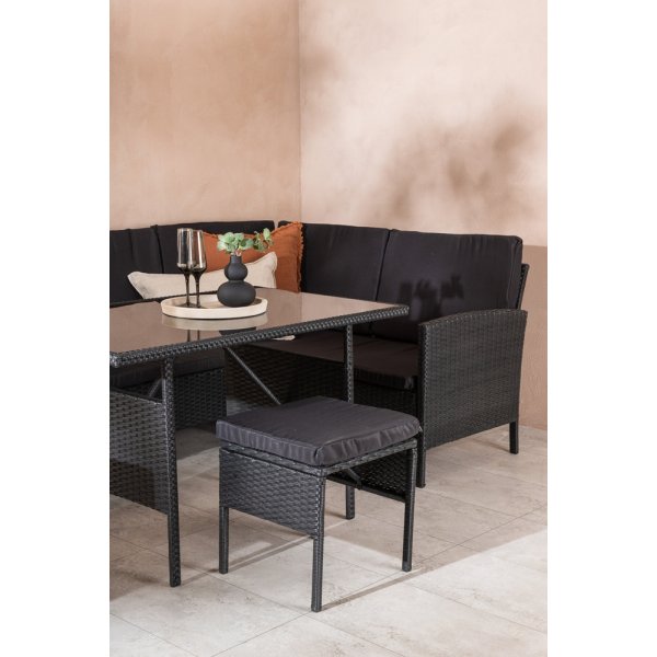 Groupe de canapé d\\\'angle Knock - Noir Groupe de canapé d\\\'angle Knock - Noir