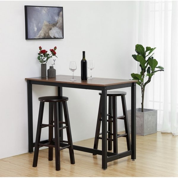 Gunnar barbord 120 x 60 cm - Brun/svart Gunnar barbord 120 x 60 cm - Brun/svart