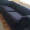 Kundbild Chesterfield York 3-sits soffa - Valfritt tyg: Chesteefield soffor i sammet.