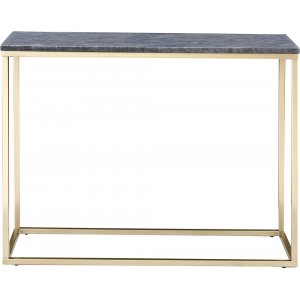 Accent konsolbord 100 - Grå marmor / Mässingsfärgat underrede Accent konsolbord 100 - Grå marmor / Mässingsfärgat underrede