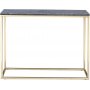 Accent konsolbord 100 - Gr marmor / Mssingsfrgat underrede