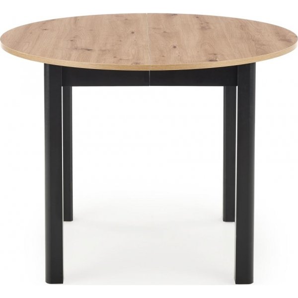 Table à manger 102-142 cm - Chêne artisanal/noir Table à manger 102-142 cm - Chêne artisanal/noir