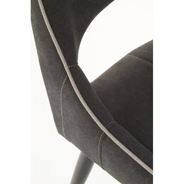 Chaise de salle  manger Cadeira 369 - Gris fonc