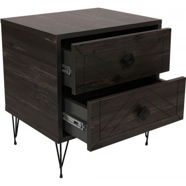 Luna sngbord - Mrkbrun