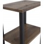 Charlotte sngbord - Svart/teakimitation