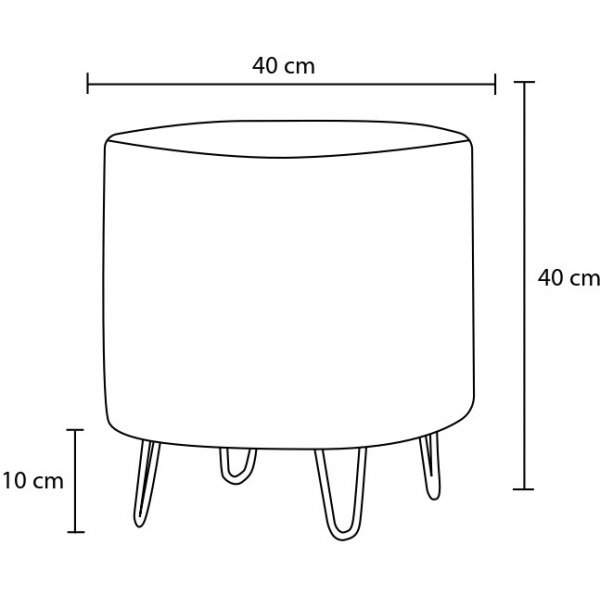 Pouf Asmara - Crème Pouf Asmara - Crème
