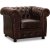 Dublin Chesterfield fåtölj Oxblod läder + Textilrengöring för möbler Dublin Chesterfield fåtölj Oxblod läder + Textilrengöring för möbler
