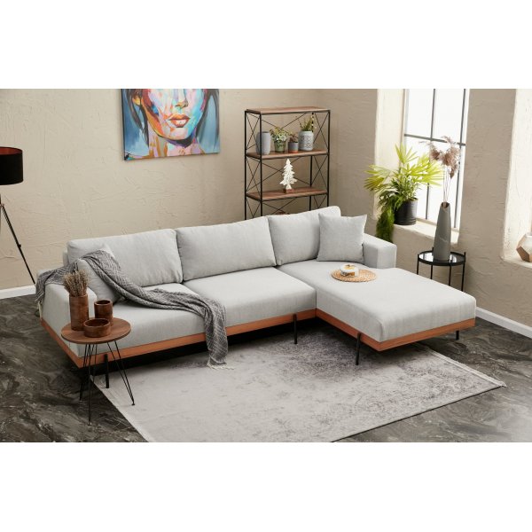 Liva divansoffa höger - Grå Liva divansoffa höger - Grå