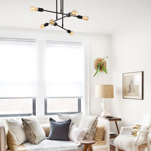 Plafonnier Pella 6 - Noir