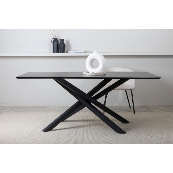 Matbord 180x90 cm svartbetsad ek - Piazza Matbord 180x90 cm svartbetsad ek - Piazza