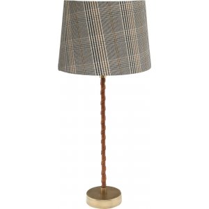 Nora bordslampa - Brun/antikmässing - 59 cm