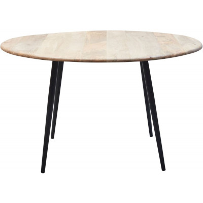 Tessa matbord runt 160 cm - Trä/svart