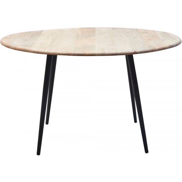 Tessa runt bord 160 cm - Tr/svart