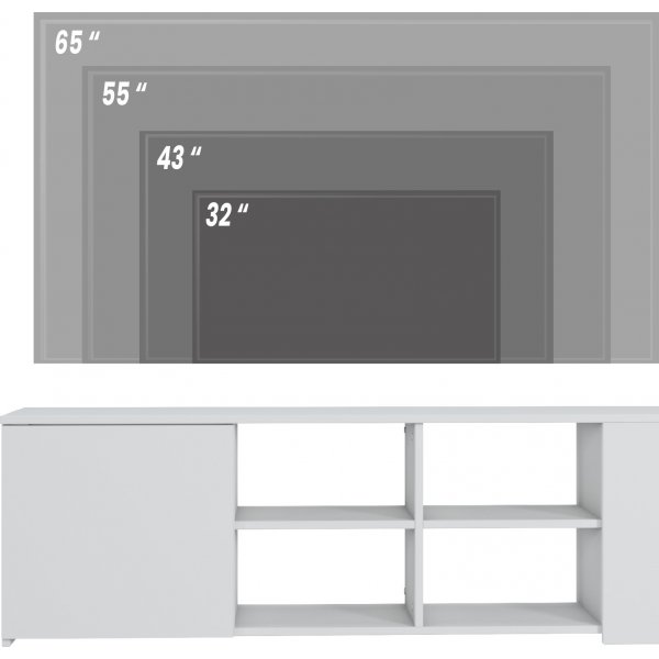 Romina TV-bänk - Vit Romina TV-bänk - Vit