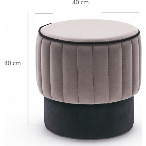 Rose sittpuff - Grå Rose sittpuff - Grå