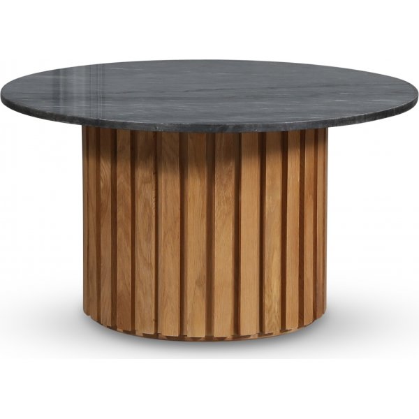 Sumo Soffbord i marmor 85 - Ek / Gr marmor