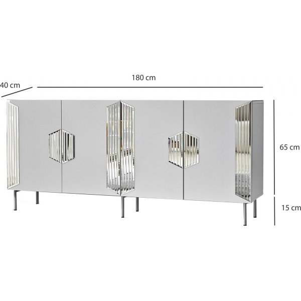 Buffet Dubai - Blanc/argent